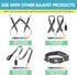 BAAPET Two Handle Dog Leash, Dual Soft Padded Handles with Traffic Control for Small, Medium, or Large Dogs (1.0" x 5
