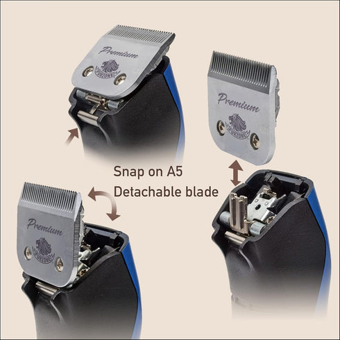 Detachable Blade - Size 4F Blades 3/8", Extra Durable Japanese Steel, Compatible with Most Andis, Oster, Wahl A5