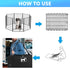 SIRUITON Dog Playpen Storage Bag - Fits 40" H 8 Panels and 9 Stakes, with Reinforcing Plate & Shoulder Strap