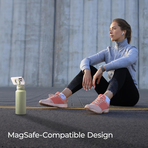 22 oz ZTAR Insulated Stainless Steel Water Bottle Compatible with Magsafe usable as Tripod, Leak-Proof, Keeps Drinks