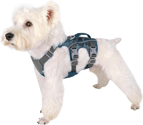Puppy Harness Escape Proof Dog Harness for Small Dogs - Waterproof Reflective Breathable Dog Vest with Handle for Daily Walking, Training (Gray, XS)