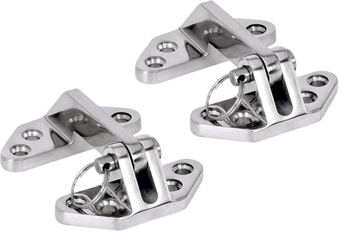 Long Reach Stainless Hatch Hinge, Heavy Duty Marine Grade Stainless Steel 316 Hinge with Removable Pin (2PCS)