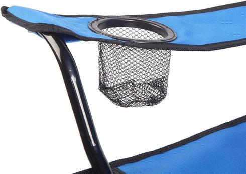 Rpuzonier Portable Folding Picnic Double Chair Beach Camping Chair w/Umbrella Mini Table Beverage Holder Carrying Bag