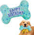 PrimePets Dog Birthday Toys, Plush Squeaky Toys, Birthday Party Supplies for Small, Medium, Large Dogs (Bone)