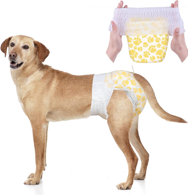 Dono Dog Diapers Female for Large Dogs with Stretchy Waist, Disposable Pull