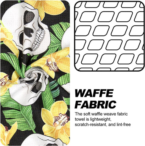 Magnetic Golf Towel with Clip - Microfiber Waffle Design for Strong Hold to Golf Bags, Carts & Clubs