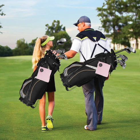 Small Magnetic Golf Towel - Microfiber Waffle Design with Clip for Golf Bags and Carts