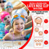 Swimming Nose Clip with String, Comfortable Soft Latex Plugs for Kids and Adults