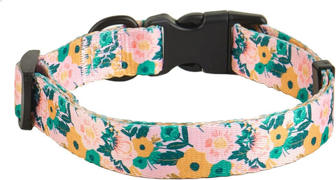 Dog Collar for Small Dogs, Floral Design with Quick Release Safety Buckle, Soft Comfortable Cute Pet Collar