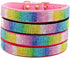 Cute Rhinestone Dog Collar, Dazzling Sparkling Soft Suede Leather Cat Collar, Crystal Diamond Pet Puppy Collar