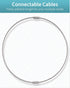 Pawfly Large Stainless Steel Wire Keychain Cable, 5 Inch/10 Inch, Available in 20/50/100 Pack