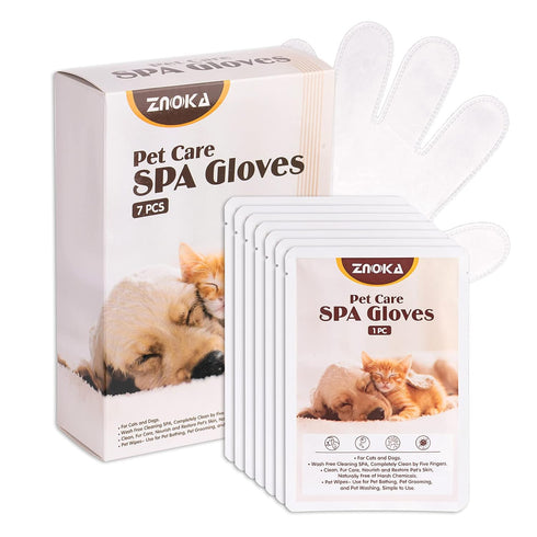 Pet Grooming Glove - Gentle Deshedding Brush Glove for Daily Care and Traveling - Perfect for Long & Short Fur
