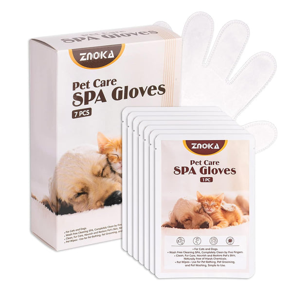 Pet Grooming Glove - Gentle Deshedding Brush Glove for Daily Care and Traveling - Perfect for Long & Short Fur