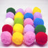 DJRDym 20 Pack 1.8 Inch Interactive Pet Play Pompoms - Soft, Non-Toxic Toy Balls for Cats & Dogs, Lightweight Balls