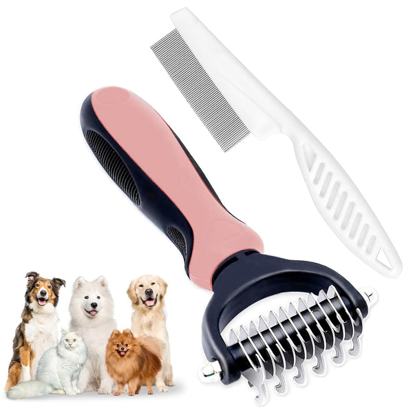 Generic Zoocozy Pet Grooming Combs Kit for Dog Cat, Dog Brush for Shedding,