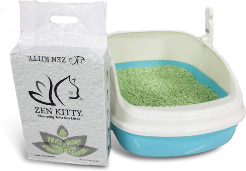 ZenKitty Clumping Tofu Cat Litter, Green Tea Fragrance (20040)