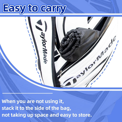 Upgrade Golf Bag Rain Hood - Waterproof Cover for Golf Club Bags, Fits Almost All Golfbags or Carry Cart
