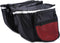 Keenso Large Capacity Double Rear Bike Bags, Waterproof Side Bags for Outdoor Riding, 25L, Black/Red