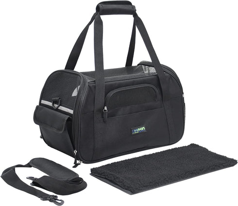 JESPET Soft-Sided Kennel Pet Carrier for Small Dogs, Cats, Puppy, Airline Approved Cat Carriers Dog Carrier