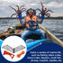 Feleolibe Foldable Crab Trap Castable Crabjaw with Crab Gauge and Bait Clip for Saltwater or Freshwater