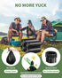 Set, 25 Count 15 Count 8 Camping Toilet Bags Poo Gel Portable Toilet Bags with Camping Toilet Gel, Gallon Composting