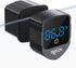 2-in-1 Aquarium Magnetic Cleaner with Digital Thermometer, Mini Magnetic Brush for Glass Fish Tank