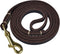 Reopet Genuine Leather Dog Leash, 4 Feet / 5 Feet / 6 Feet for Small & Medium Dogs, Real Leather, Brown