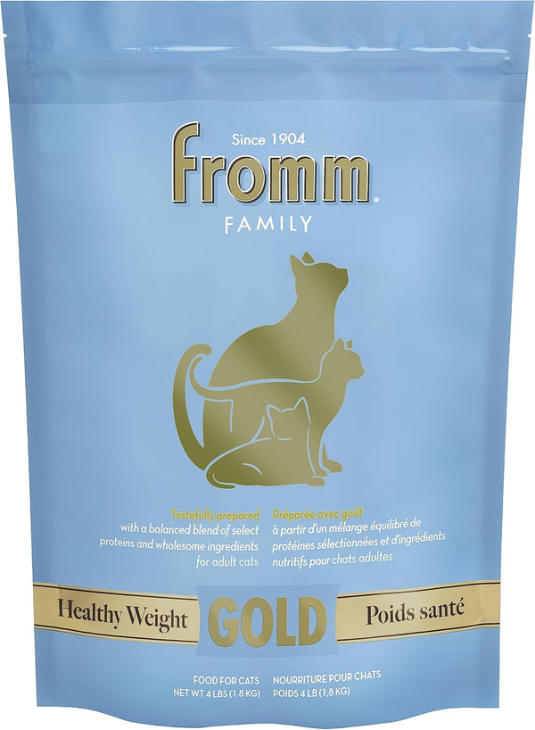 Fromm Healthy Weight Gold Dry Cat Food, Chicken Recipe, 4 lb, Weight Management for Adult & Senior Cats
