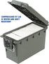 Sheffield 12626 Field Box, Plastic Ammo Can for Pistol, Rifle, and Shotgun Ammo, Water Resistant (Olive Drab Green)