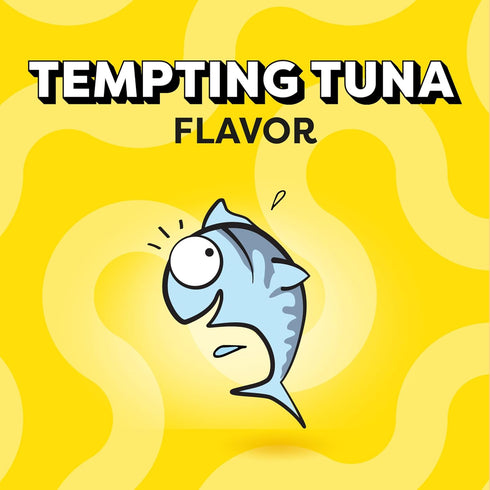Temptations Jumbo Stuff Crunchy and Soft Cat Treats, Tempting Tuna Flavor, 2.5 oz. Pouch, Pack of 12