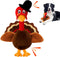 Squeaky Dog Toys, Turkey Squeaky Toys with Cotton Rope and Crinkle, Gifts for Small Medium and Large Dogs