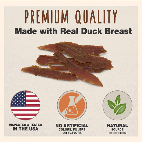 Cadet Duck Breast Gourmet Dog Treat with Exclusive Got Treats Paw Magnet, 2.5 Pound Value Pack