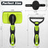 3PCS Dog Brush Set - Premium Pet Supplies for Shedding, Bathing, and Slicker Brushing (Green Black)