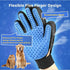 Pet Grooming Glove for Easy Mess-Free Grooming, Mitt for Dogs, Cats, Rabbits, Long/Short Hair, Easy Clean Up
