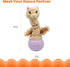 Catstages Electronic Dancing Llama Interactive Cat Toy, Wobbles and Plays Music, Battery Powered, Plush, White