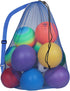 GSE Extra Large Mesh Sports Ball Drawstring Bag for Basketball, Volleyball, Soccer - Sports Equipment Bag for Gym