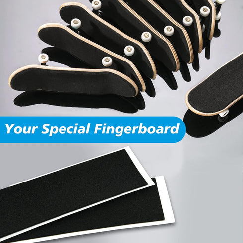 Haisalin 30Pcs 38mmX110mm Fingerboards(30) Fingerboard Foam Grip Tape, Fingerboard Tape,Foam Grip Tape