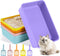 5 Pcs Kitten Small Litter Box Set, Open Cat Litter Box with 5 Scooper, Portable Litter Box for Small Pet, 12.6 x 8.7 x