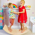 WOOD CITY Wobble Board, Wooden Balance Board Kids for Toddlers & Adults, Curvy Rocker Board for Yoga and Exercise