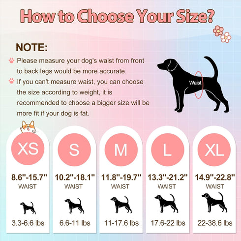 30 Ambreview Disposable Dog Diapers Female, Just Pull It Up, Doggie Diapers for Female Dogs, Strong Absorbency | Leak