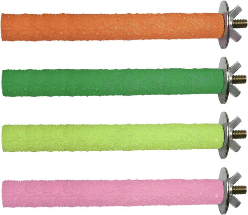 Hamiledyi Parrot Perch Stand Toy, Natural Paw Grinding Stick for Small Parrots, Chewing Stick for Birds