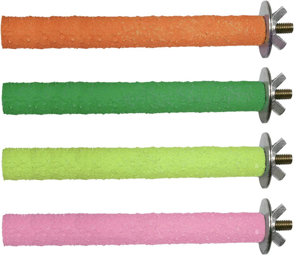 Hamiledyi Parrot Perch Stand Toy, Natural Paw Grinding Stick for Small Parrots, Chewing Stick for Birds