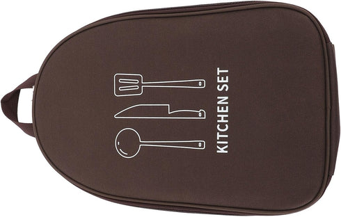 NOENNULL Portable Cookware Utensils Storage Bag Camping Cooking Utensils Bag Cooking Utensils Organizer Multifunctional