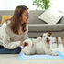 ScratchMe Super Absorbent Waterproof Dog and Puppy Training Pad, Housebreaking Pet Pad, Blue (50PCS, 17.6"x23.6")