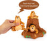 Hollypet Hide and Seek Squeaky Dog Toy, Interactive Puzzle Plush Stuffed Puppy Toys