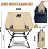 TUIKEN Backpacking Ultralight Camping Chair Chair, Portable Camp Chair with Cup Holder & Storage Bag, Lightweight