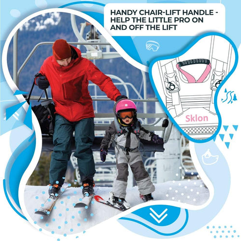 Sklon Ski and Snowboard Harness Trainer for Kids, Training Leash for Skiing Fundamentals