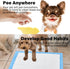 Blue Disposable Under Pads for Dogs Potty Training, Super Absorbent 4-Layer Design, 24"x24" Soft Bed Covers (5 Count)