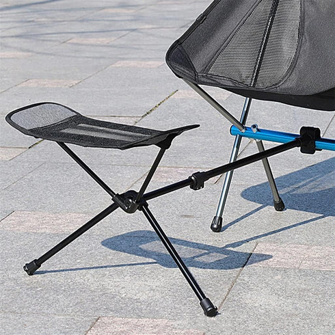 LSLANSOON Folding Attachable Footrest Leg Rest Camping Chair Accessories for Reclining Swing Chair Moon Chair Beach