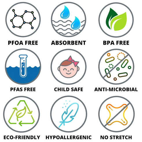 Pee Cloth: Silver Infused Reusable Pee Rag for Women Outdoors, Ecofriendly Alternative to Toilet Paper (1pc Blackout)
